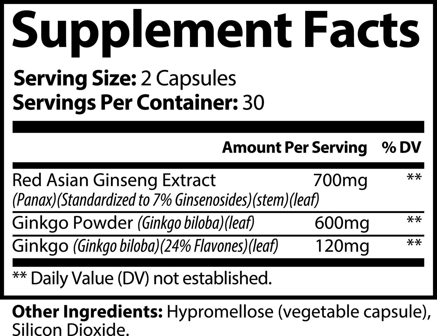 A.I Ginkgo Biloba + Ginseng